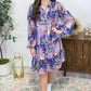 Purple Floral Dress LT