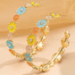 Flower Hoop Earrings RTS