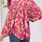 Pink Floral Blouse LT