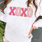 White XOXO Cable Knit Pullover LT