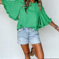 Green Frilly Blouse LT