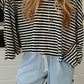 Flowy Black Striped Top LT