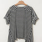 Flowy Black Striped Top LT