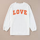 White LOVE Crewneck LT