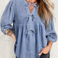 Denim Bow Blouse LT