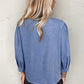 Denim Bow Blouse LT