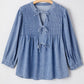 Denim Bow Blouse LT