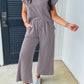 Grey Corded Pants Set LT