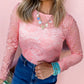 Rose Mesh Top LT