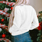 White XOXO Chenille Sweater LT