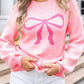 Graphic Bow Sweater LT