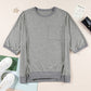 Grey Exposed Seam Tee LT