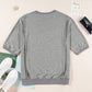 Grey Exposed Seam Tee LT