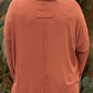 Orange Plus Size Long Sleeve Top LT