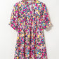 Floral Puff Sleeve Dress LT