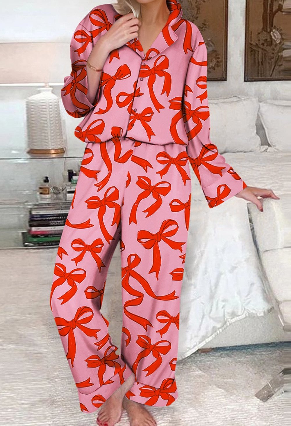 Red Bow Pajamas LT