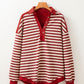 Red Striped Pullover LT