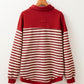 Red Striped Pullover LT