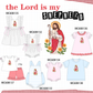PO101 Jesus embroidery gingham collection