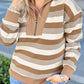 Khaki Stripe Vintage Pullover LT