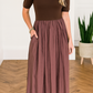 Knit Top Patchwork Pleated Dress LT
