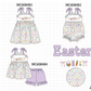 PO101 Lavender easter bunny floral ruffle collection