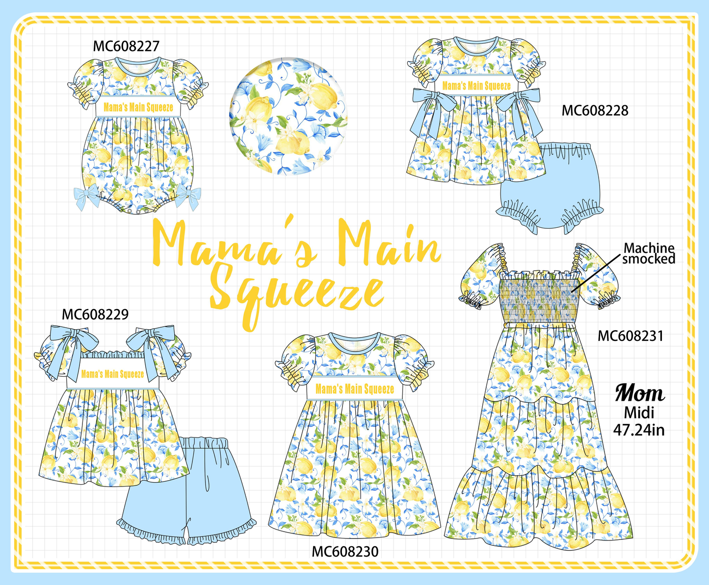 PO101 Lemon Mama's Main Squeeze embroidery collection