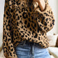 Leopard Drop Shoulder Sweater LT