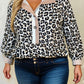 Leopard Split Neck Plus Blouse January.