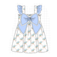 PO101 Blue hydrangea bow ruffle collection