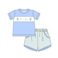 PO101 Pink&blue he is risen smocked jacquard collection