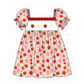 PO101 Red strawberry embroidery ruffle collection