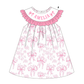PO101 Pink bow monogram embroidery ruffle collection