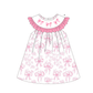 PO101 Pink bow embroidery ruffle collection