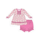 PO101 Pink bunny print ruffle collection