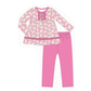PO101 Pink bunny print ruffle collection