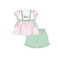 PO101 Sage easter bunny embroidery stripe collection
