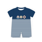 PO101 Navy&purple nautical embroidery collection