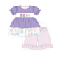 PO101 Navy&purple nautical embroidery collection