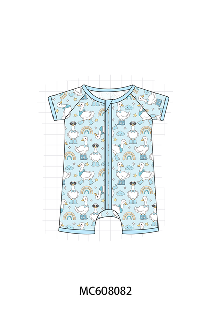PO101 Blue&pink goose bamboo collection
