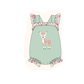 PO101 Sage deer applique floral collection