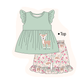 PO101 Sage deer applique floral collection