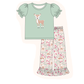 PO101 Sage deer applique floral collection