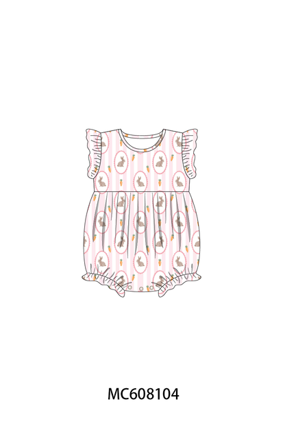 PO101 Pink easter bunny carrot print collection