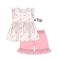 PO101 Pink easter bunny carrot print collection