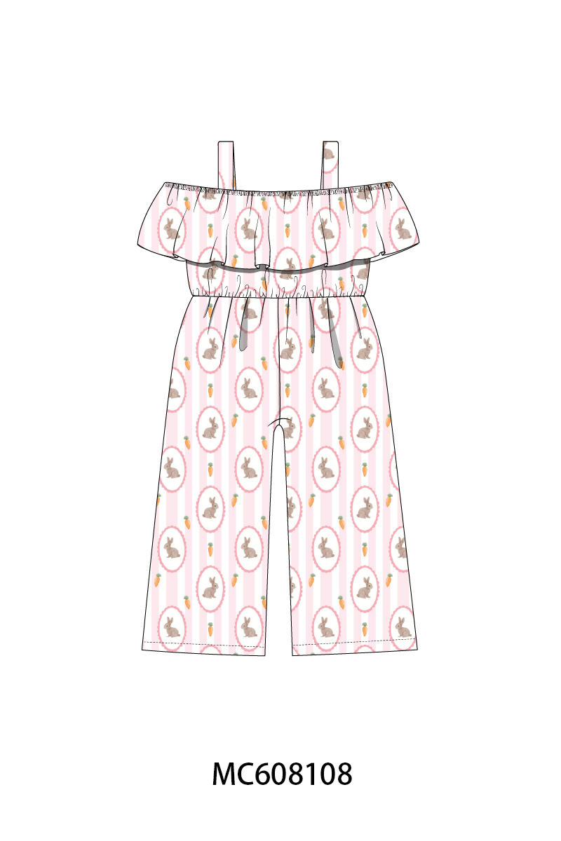 PO101 Pink easter bunny carrot print collection