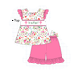 PO101 Pink cross he is risen embroidery floral collection