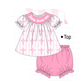 PO101 Pink Jesus Loves Me embroidery cross collection