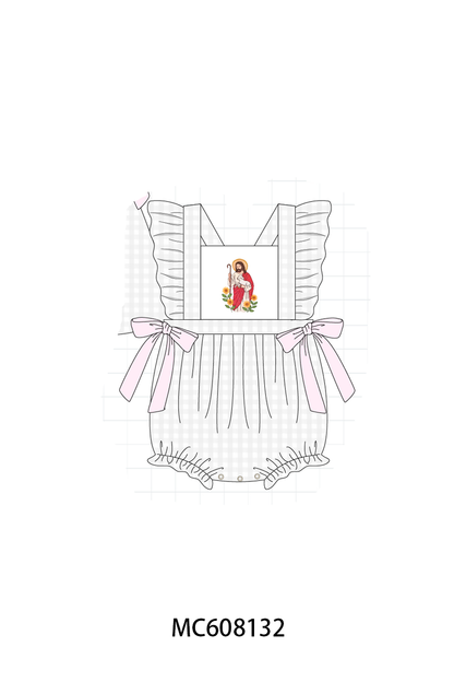 PO101 Jesus embroidery gingham collection