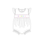 PO101 Blue&pink easter egg smocked collection